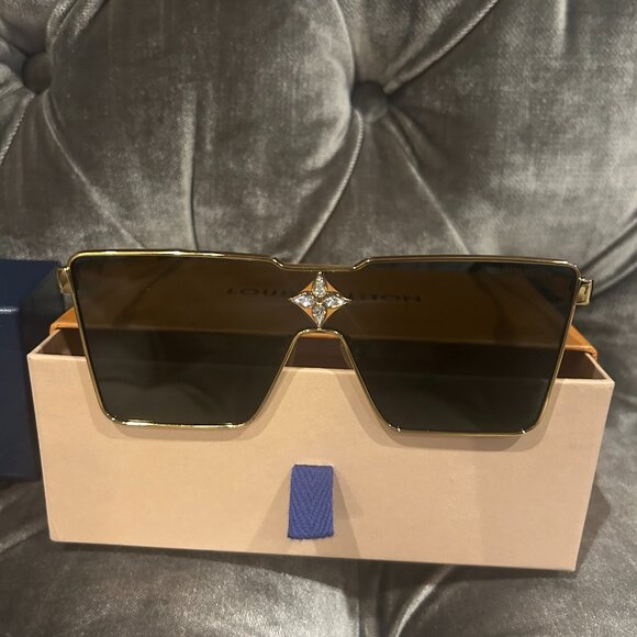 Louis Vuitton gold metal cylclone glasses black - Picture 1 of 3